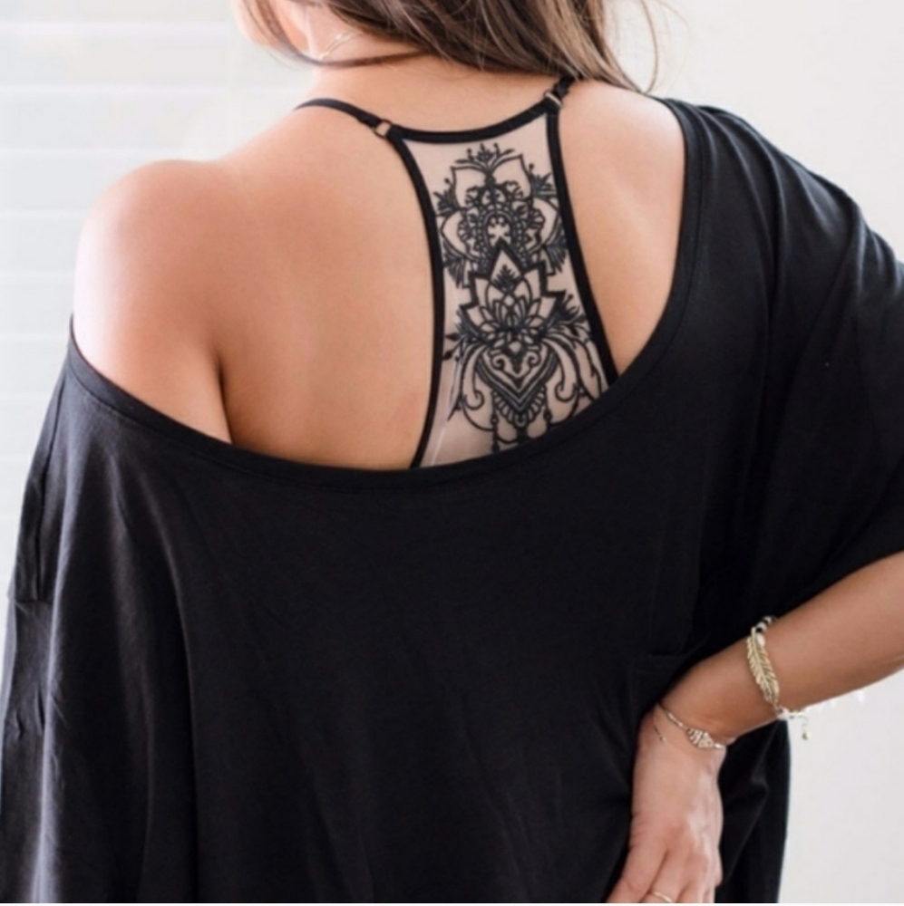 Mesh Racerback Bralette - Picture 2 of 6
